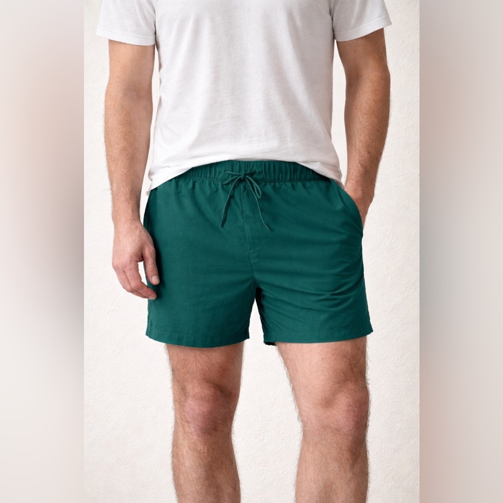 Original Use Pull On Shorts Men's S Mesh Lined Elastic‎ Waist Green Small